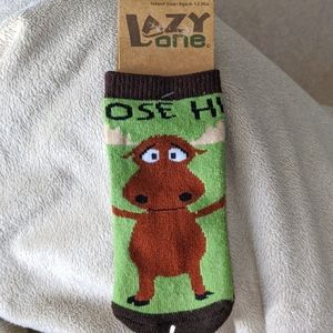 Nwt: infant socks with moose